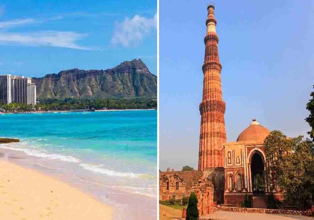Hawaii - Honolulu to Delhi Tour