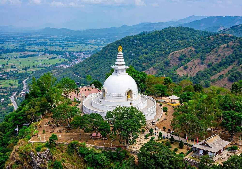 Osaka to Bodh Gaya Vishwa Shanti Stupa Taj Mahal Hawa Mahal City Palace Tour Package
